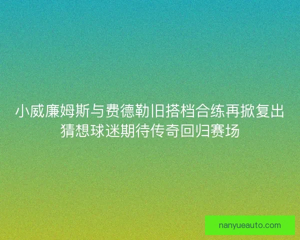 小威廉姆斯与费德勒旧搭档合练再掀复出猜想球迷期待传奇回归赛场